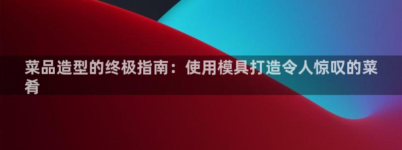 太阳股份有限公司：菜品造型的终极指南：使用模具打造令人惊叹的菜
肴